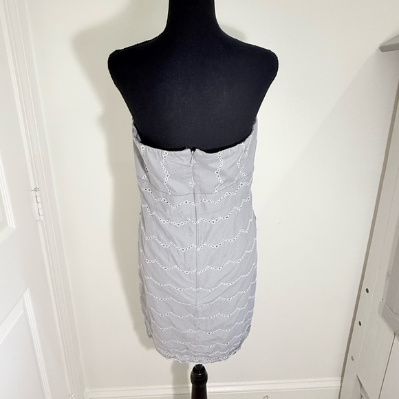 J. Crew Gray Strapless Sundress for Cocktail Events - Picture 4 of 7
